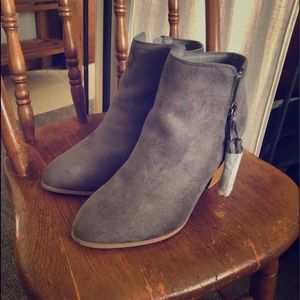 Maurices Brand gray faux suede boots